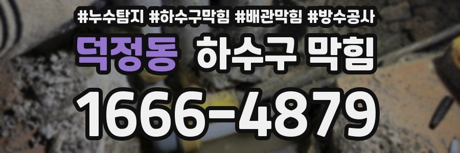 덕정동 하수구 막힘