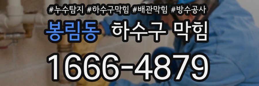 봉림동 하수구 막힘
