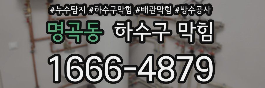 명곡동 하수구 막힘
