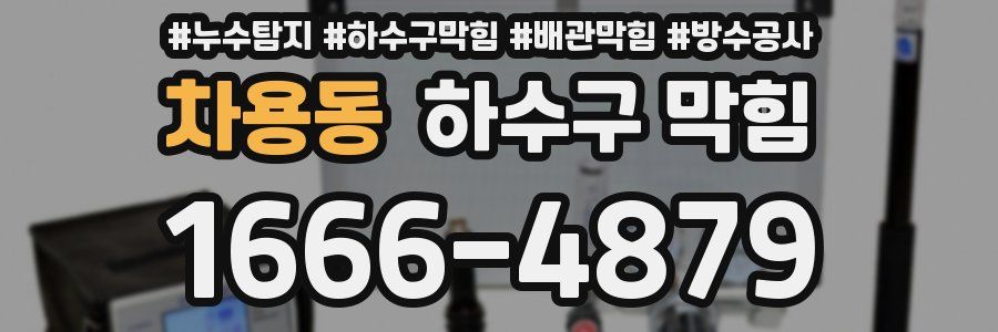 차용동 하수구 막힘