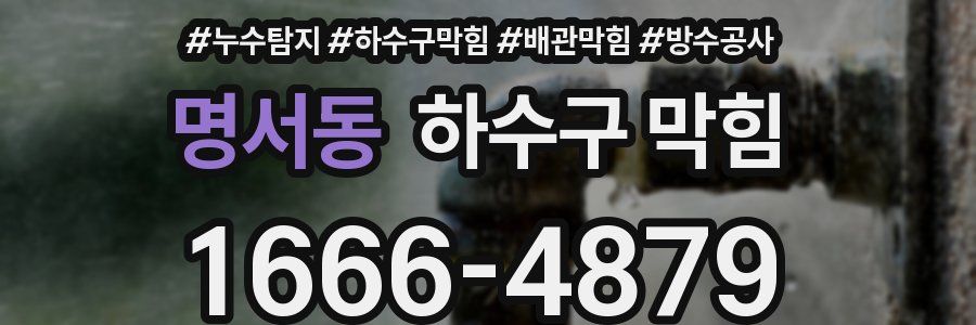 명서동 하수구 막힘