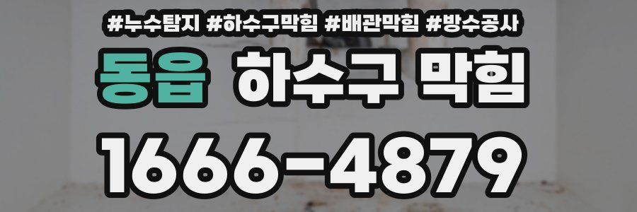 동읍 하수구 막힘