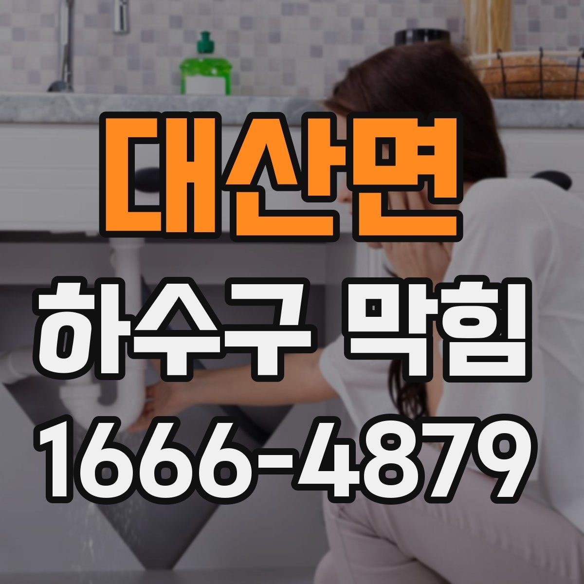 대산면 하수구 막힘