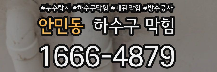 안민동 하수구 막힘