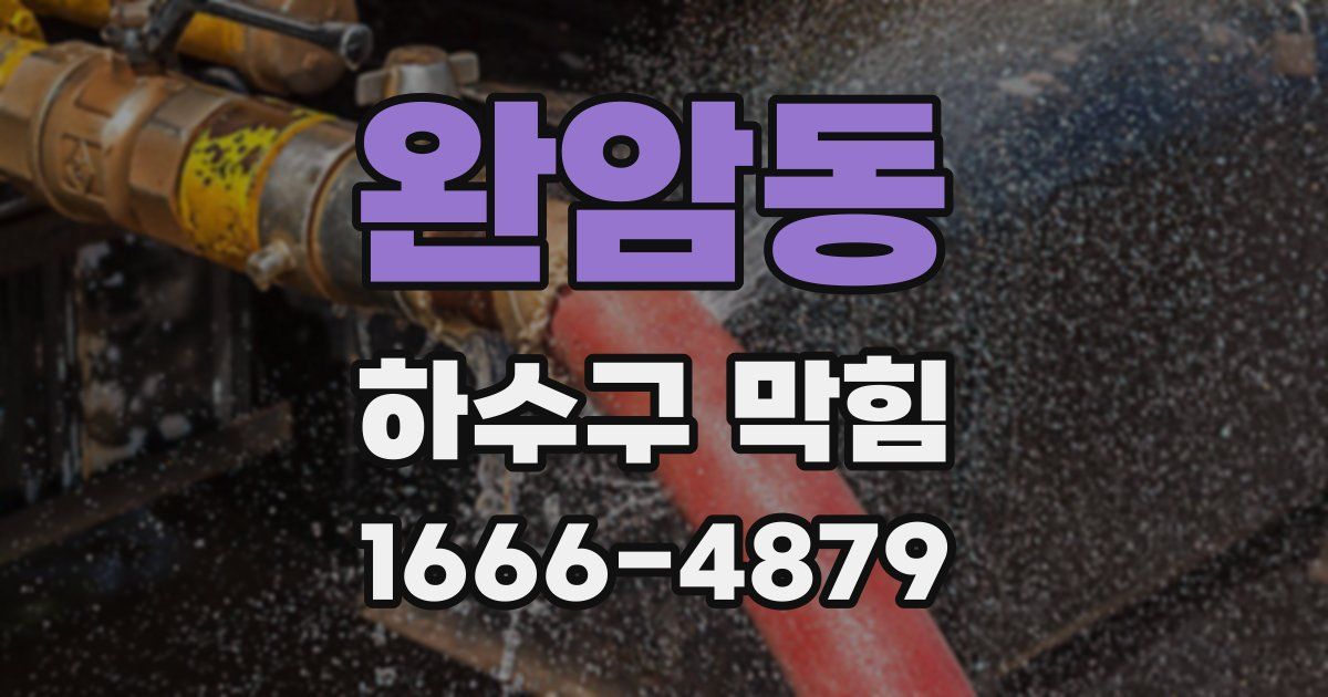 완암동 하수구 막힘