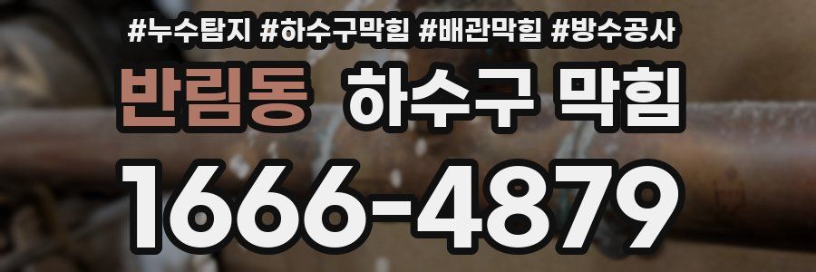 반림동 하수구 막힘