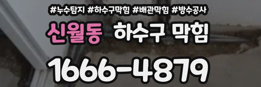 신월동 하수구 막힘