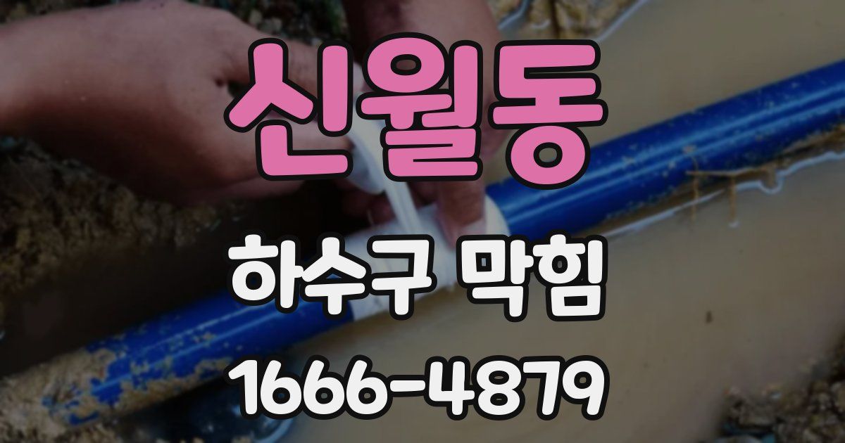 신월동 하수구 막힘