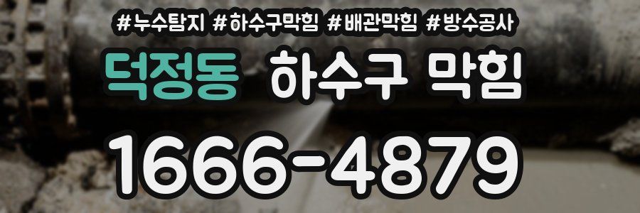 덕정동 하수구 막힘