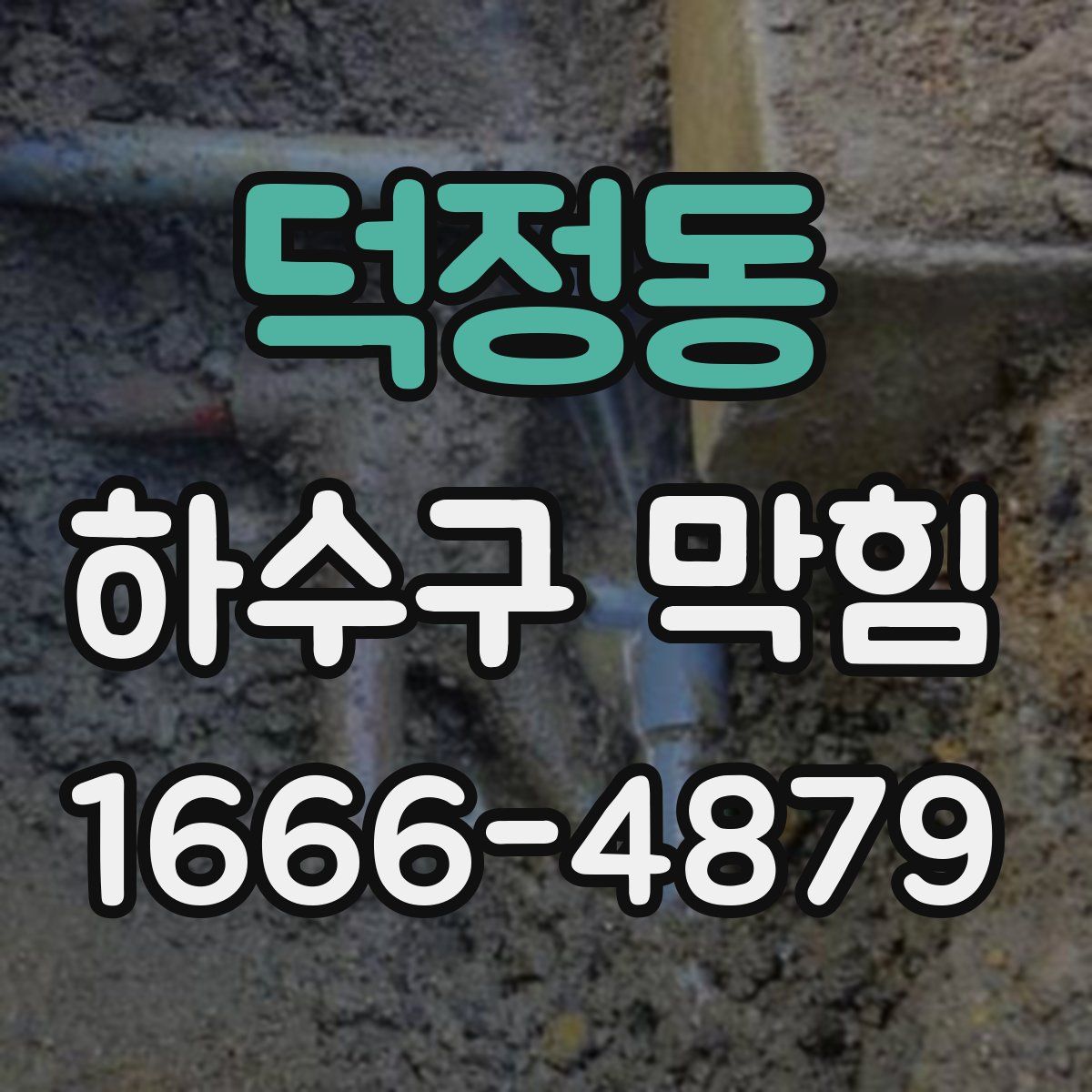 덕정동 하수구 막힘