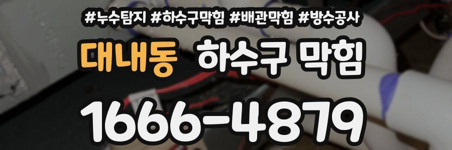 대내동 하수구 막힘