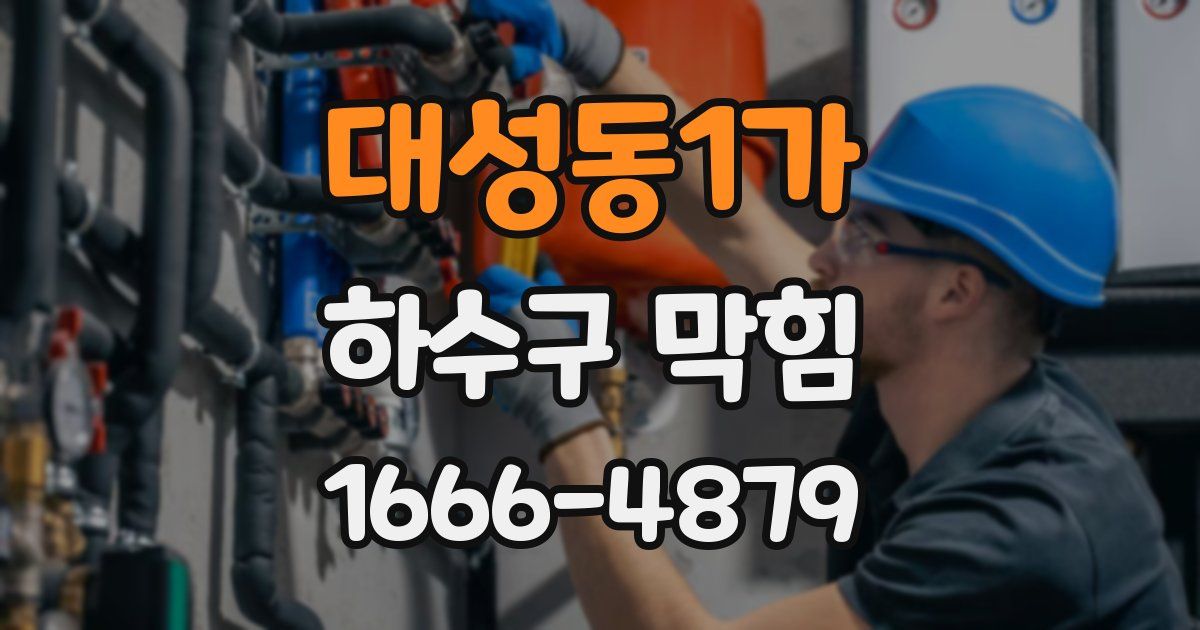 대성동1가 하수구 막힘
