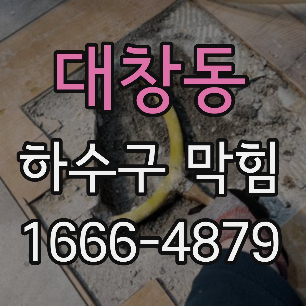 대창동 하수구 막힘