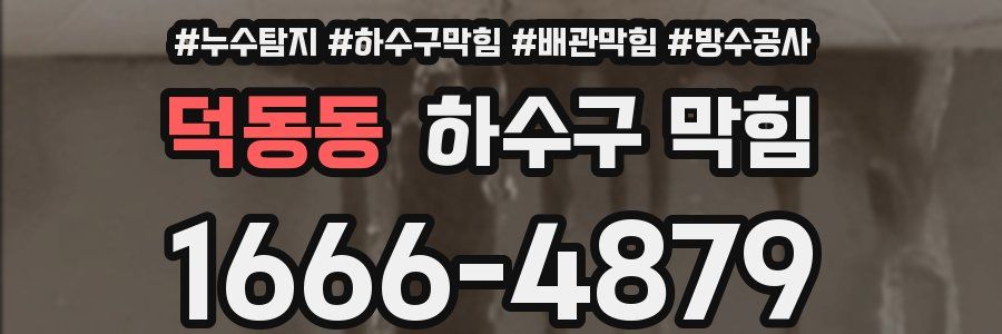 덕동동 하수구 막힘
