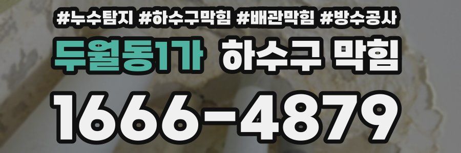 두월동1가 하수구 막힘