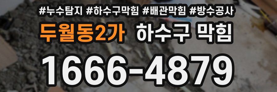 두월동2가 하수구 막힘