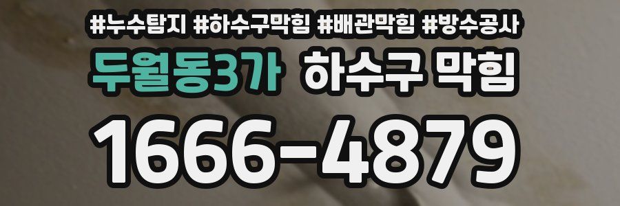 두월동3가 하수구 막힘