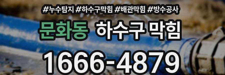 문화동 하수구 막힘