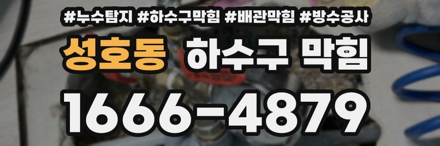 성호동 하수구 막힘