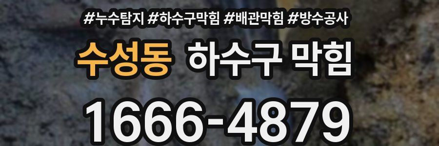 수성동 하수구 막힘