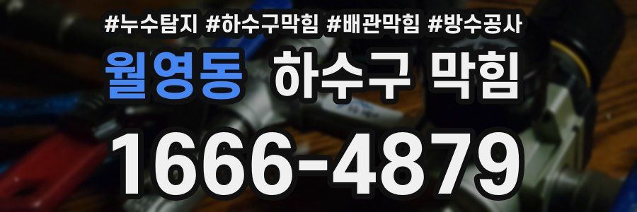 월영동 하수구 막힘