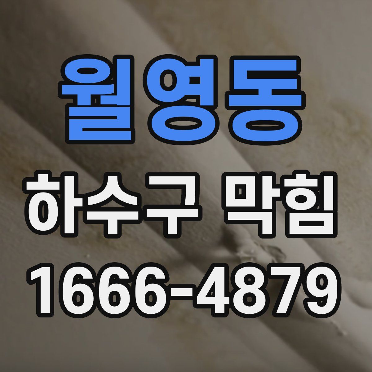 월영동 하수구 막힘