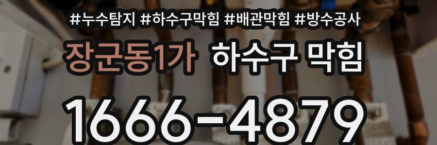 장군동1가 하수구 막힘
