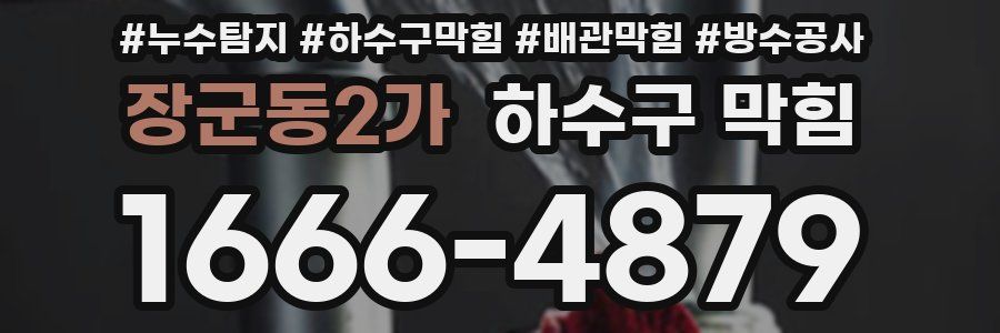 장군동2가 하수구 막힘