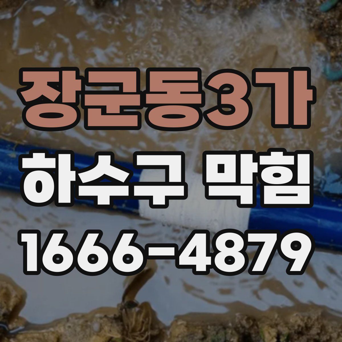 장군동3가 하수구 막힘