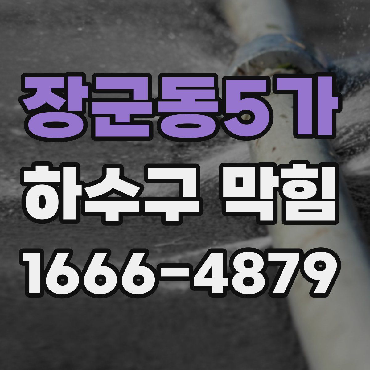 장군동5가 하수구 막힘
