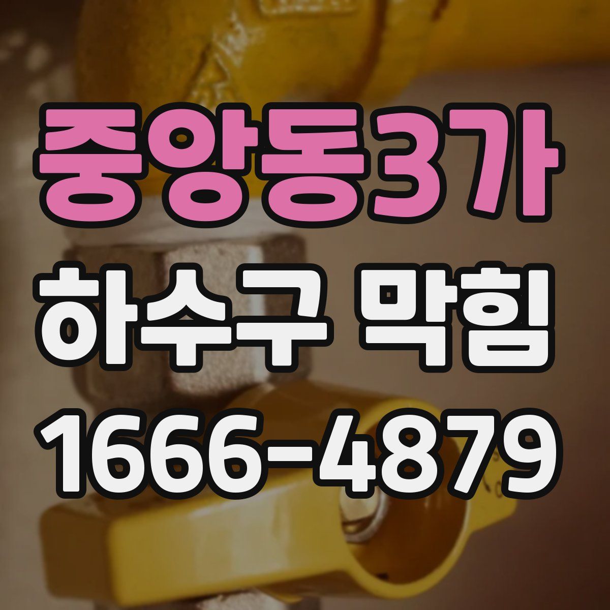중앙동3가 하수구 막힘