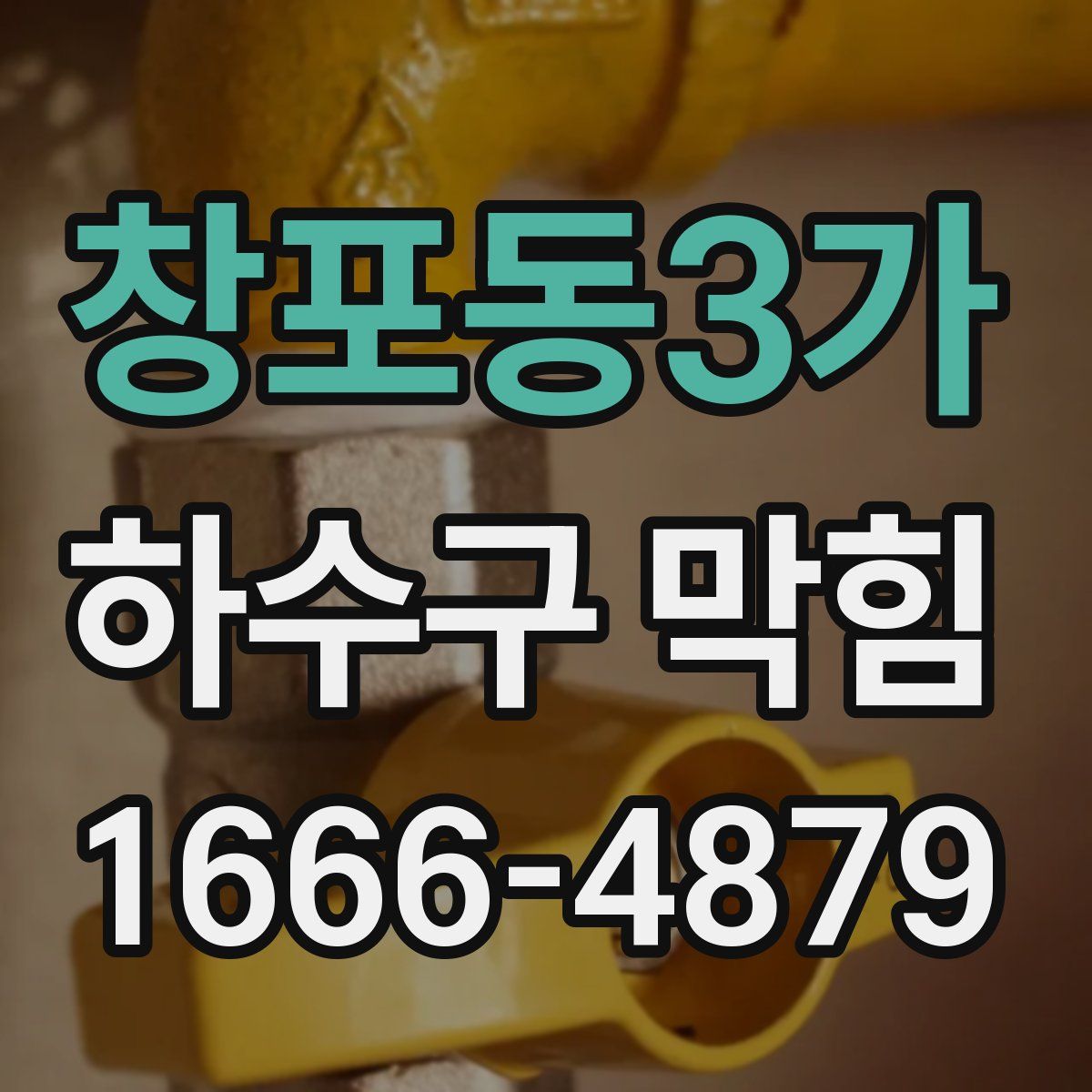 창포동3가 하수구 막힘