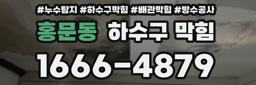 홍문동 하수구 막힘