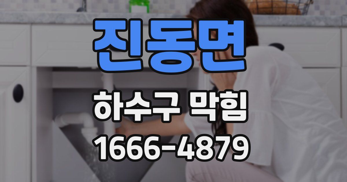진동면 하수구 막힘