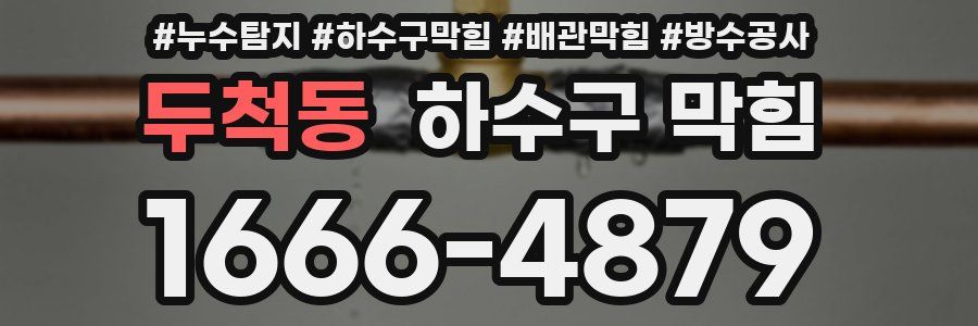 두척동 하수구 막힘