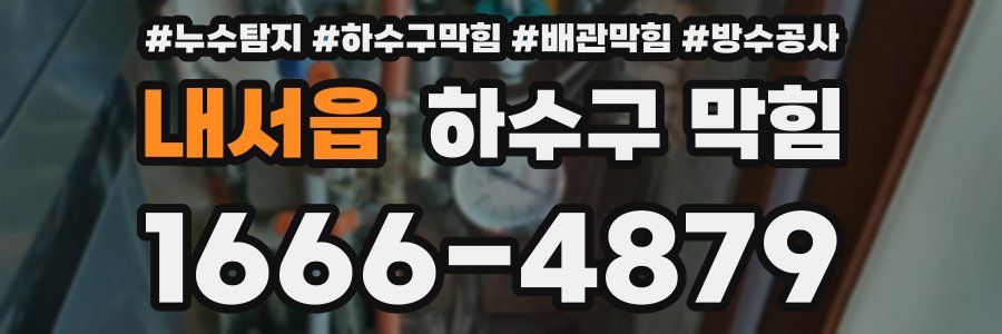 내서읍 하수구 막힘