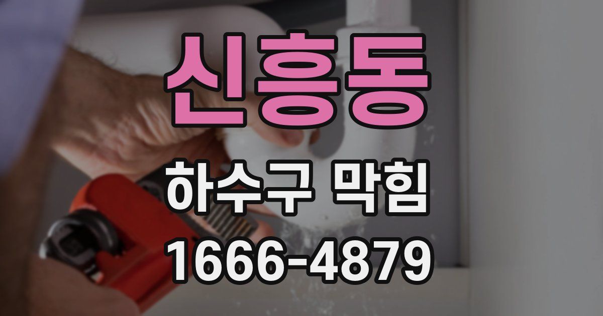 신흥동 하수구 막힘