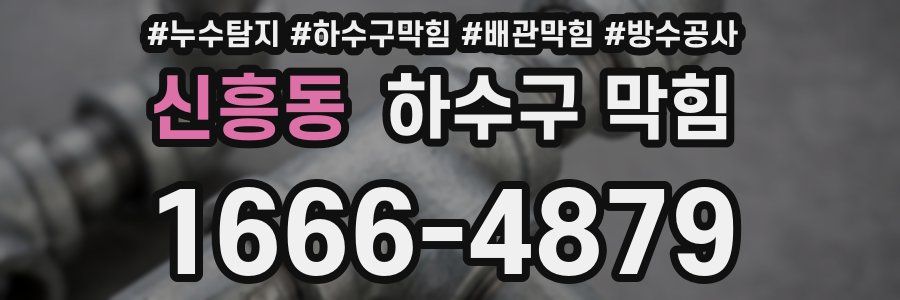 신흥동 하수구 막힘