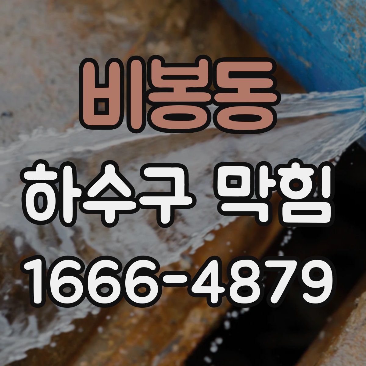 비봉동 하수구 막힘