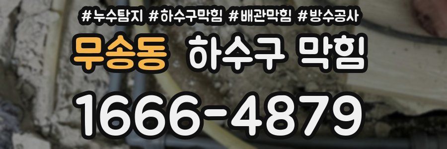 무송동 하수구 막힘