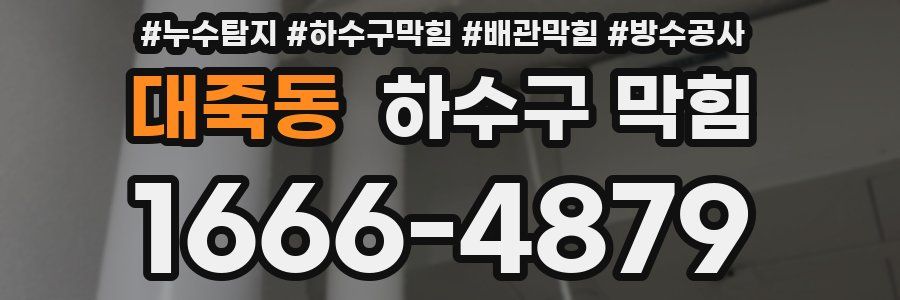 대죽동 하수구 막힘