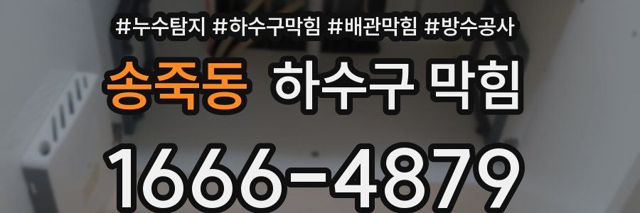 송죽동 하수구 막힘