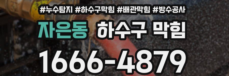 자은동 하수구 막힘