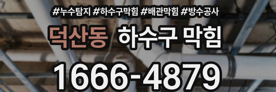 덕산동 하수구 막힘