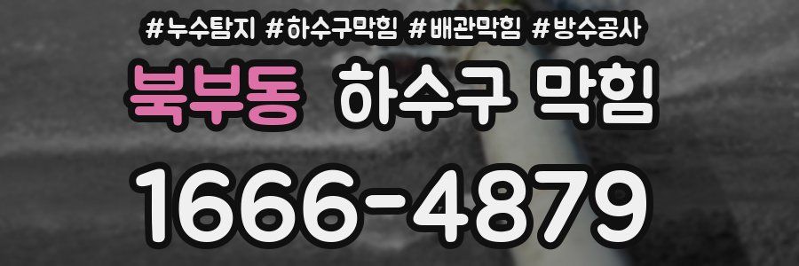 북부동 하수구 막힘