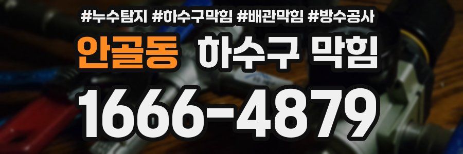 안골동 하수구 막힘