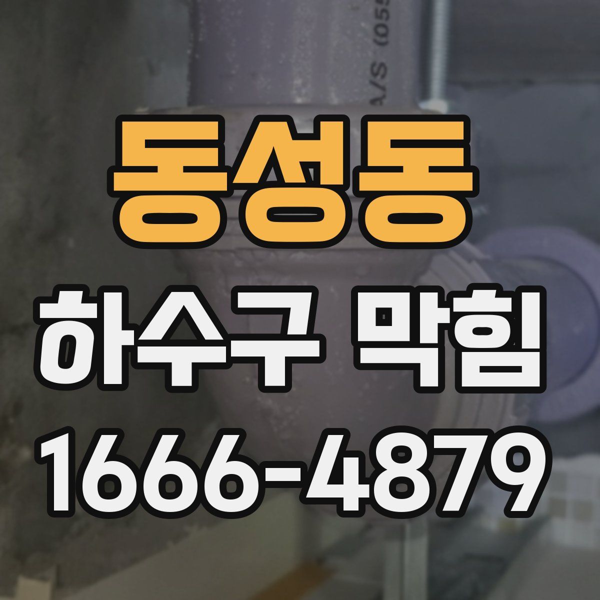 동성동 하수구 막힘