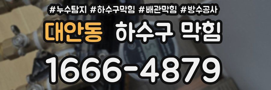 대안동 하수구 막힘