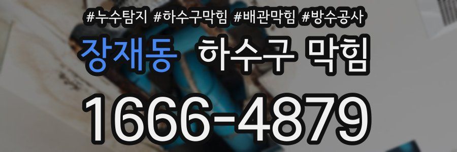 장재동 하수구 막힘
