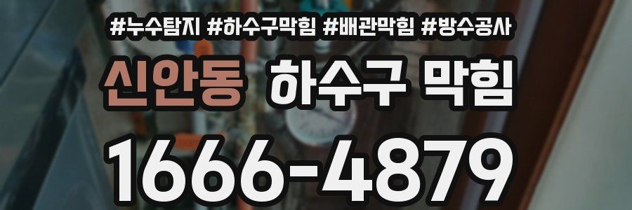 신안동 하수구 막힘